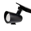 Gardens Taylor Solar Powered Black Cast Metal Color Lock LED Landscape Spotlight, 150 Lumens