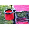 3 Shelf Camping Table, Red, 14" x 14"x 18"